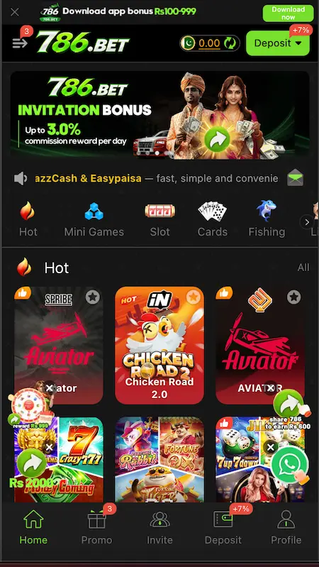 786bet Game interface 