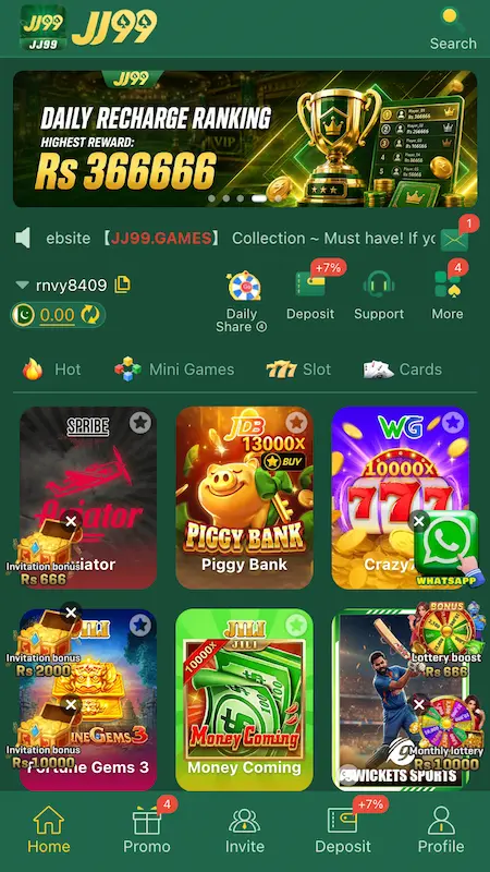 JJ99 Game Interface