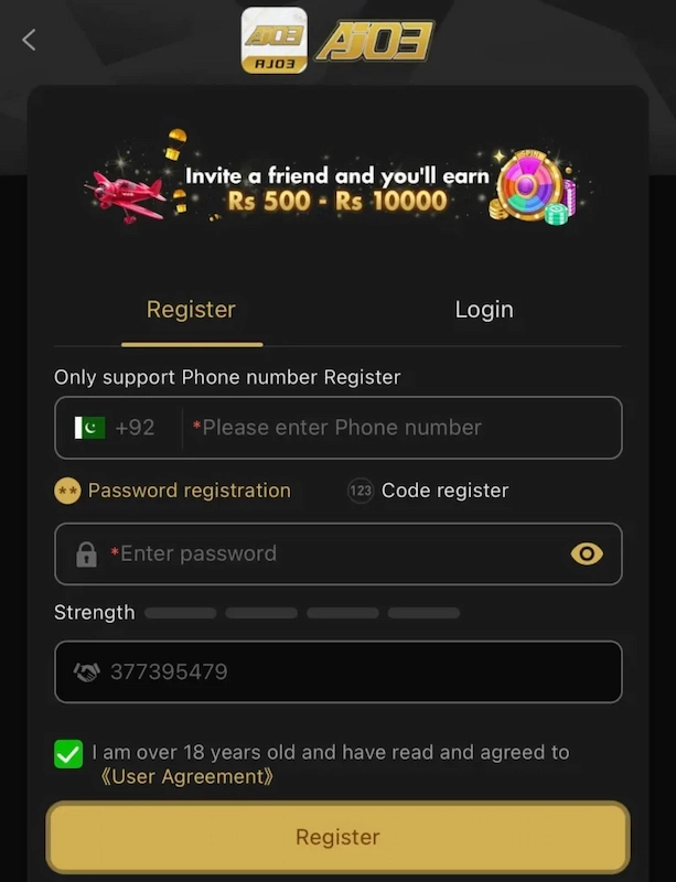 AJ03 Game Login 