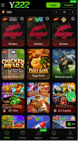 Y222 Game interface