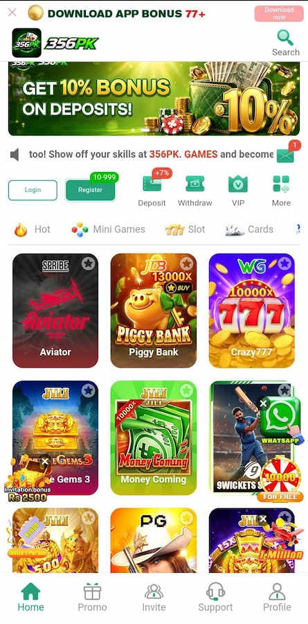365PK Game Interface