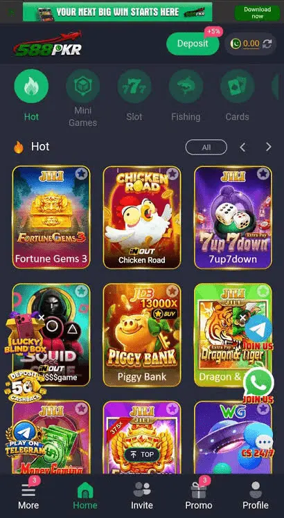 588PKr Game Interface