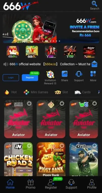 666W Game Home-Page