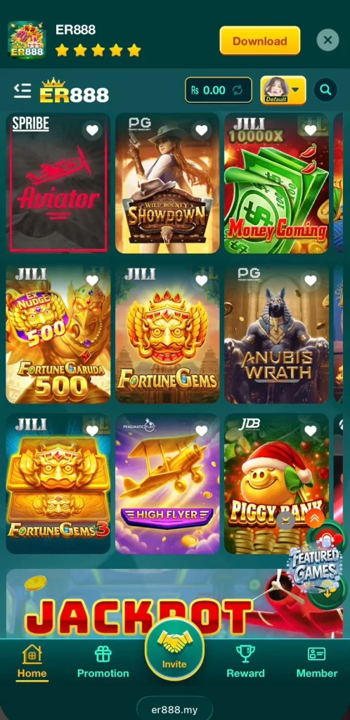 ER888 Game interface