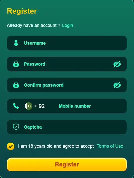QA99 game register And Login Image